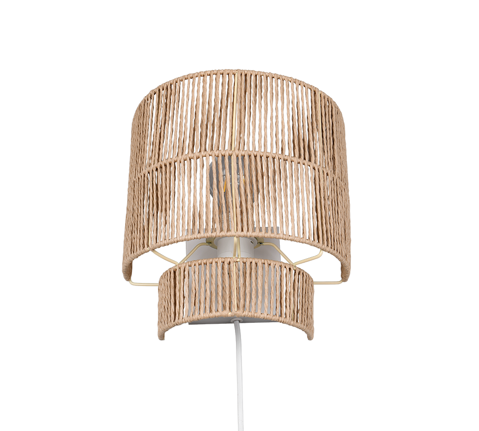 SATNA | Wall lamp | Brown | Papiergarn
