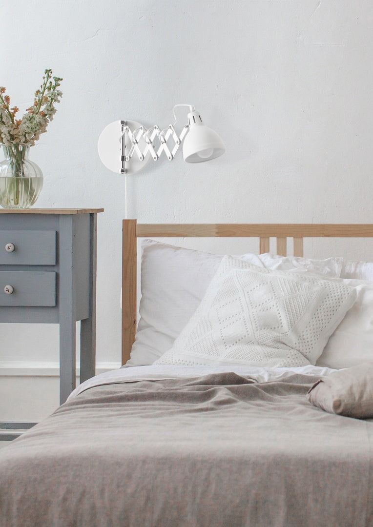 SCISSOR | Wall lamp | White mat | Metal