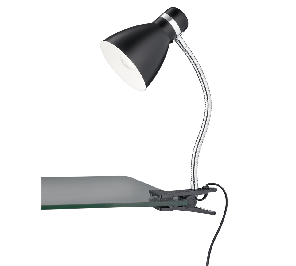 HARVEY | Clamping lamp | Black mat | Metal