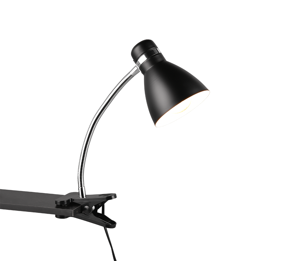 HARVEY | Clamping lamp | Black mat | Metal