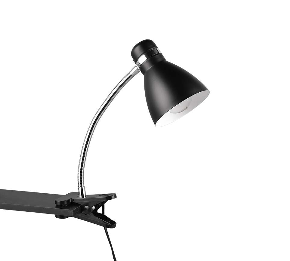 HARVEY | Clamping lamp | Black mat | Metal