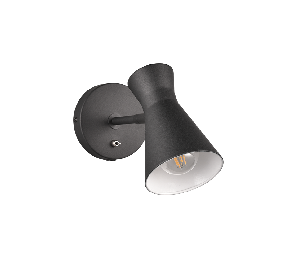 ENZO | Wall lamp | Black mat | Metal