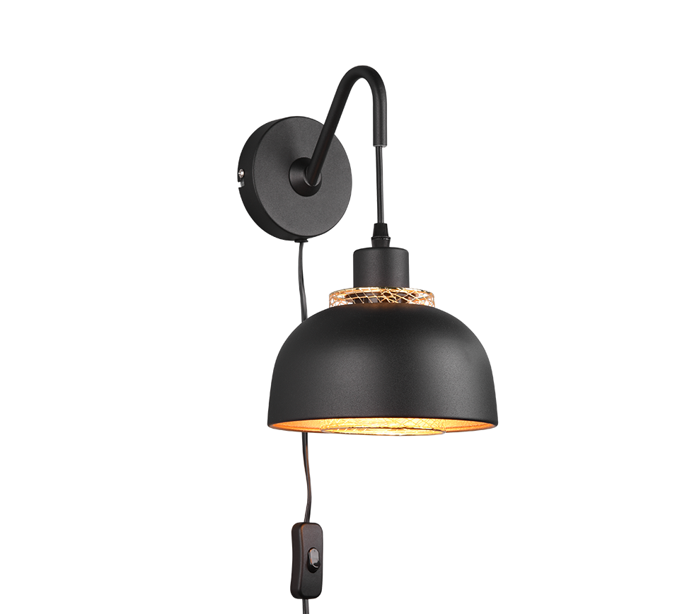 PUNCH | Wall lamp | Black mat | Metal