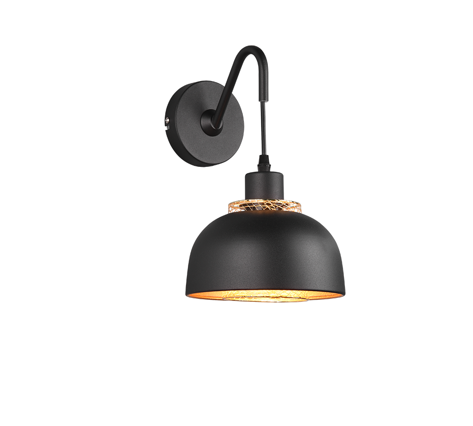 PUNCH | Wall lamp | Black mat | Metal