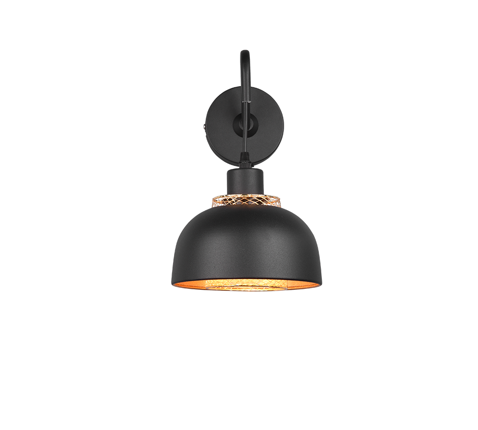 PUNCH | Wall lamp | Black mat | Metal