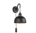 PUNCH | Wall lamp | Black mat | Metal