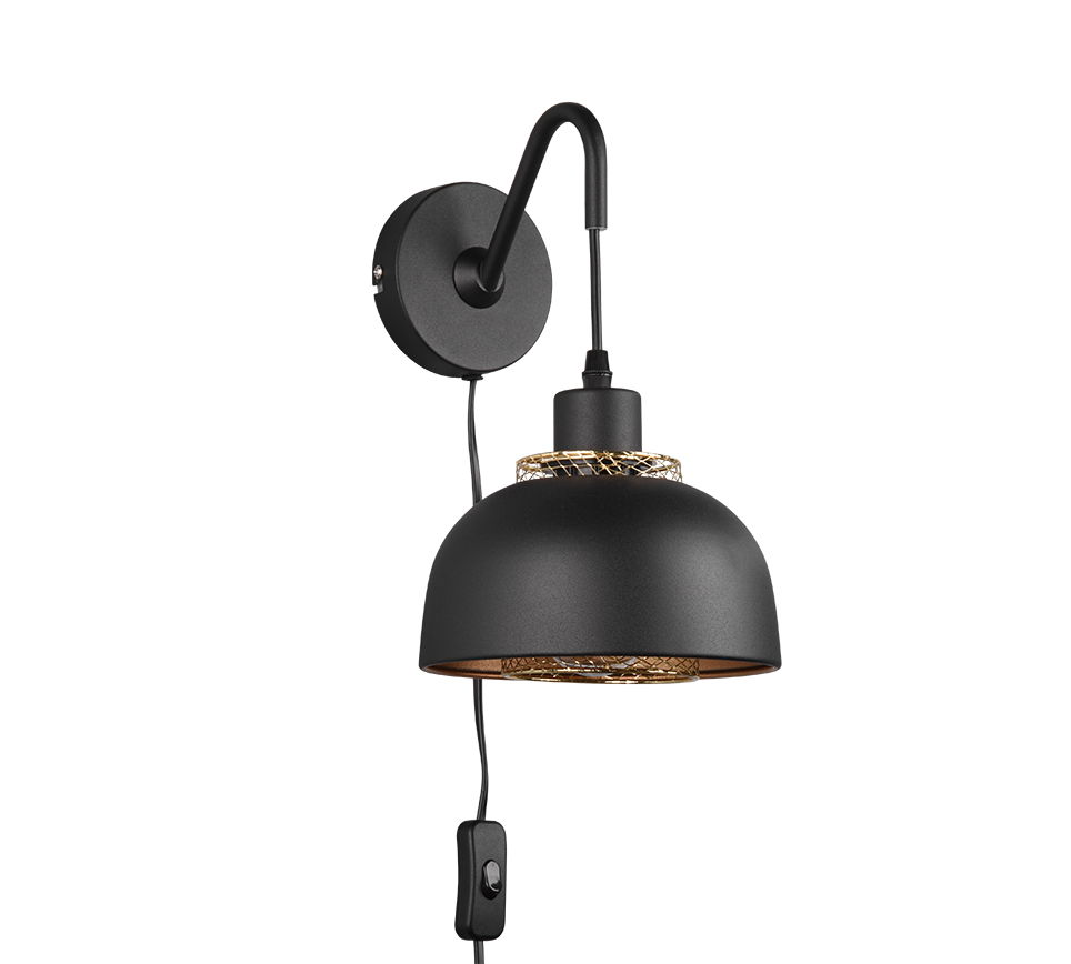 PUNCH | Wall lamp | Black mat | Metal