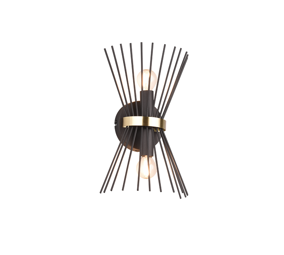 ROD | Wall lamp | Schwarz-Gold | Metal