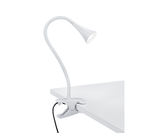 VIPER | Clamping lamp | White | Plastic