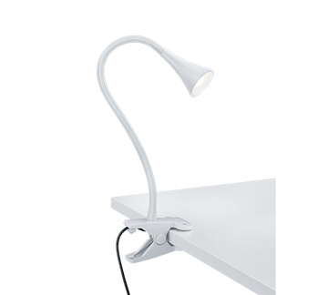 VIPER | Clamping lamp | White | Plastic