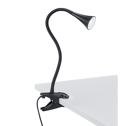 VIPER | Clamping lamp | Black | Plastic