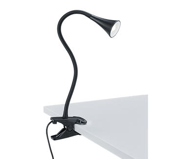 VIPER | Clamping lamp | Black | Plastic