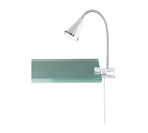 ARRAS | Clamping lamp | White | Plastic