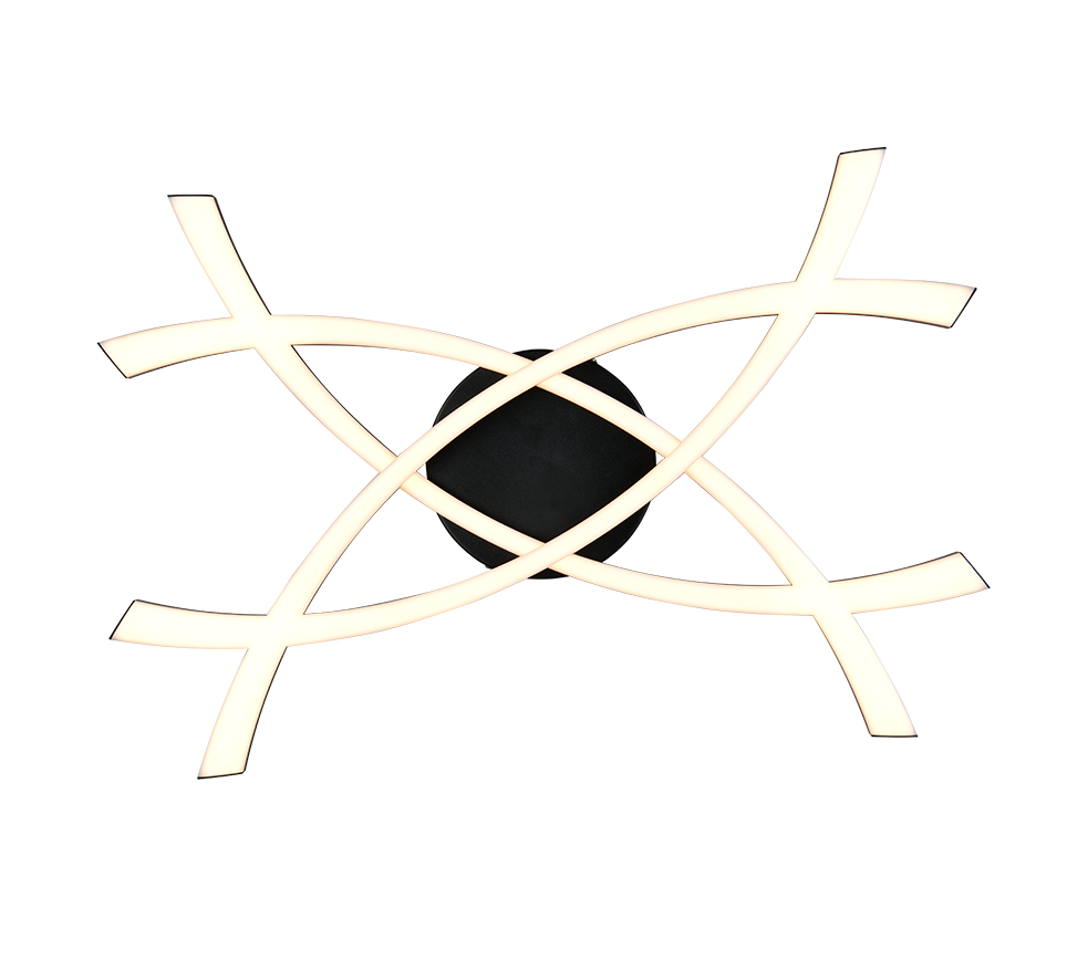 POLLOCK | Wall lamp | Black mat | Plastic