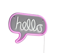 HELLO | Wall lamp | Transparent clear | Plastic