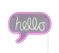 HELLO | Wall lamp | Transparent clear | Plastic