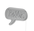HELLO | Wall lamp | Transparent clear | Plastic