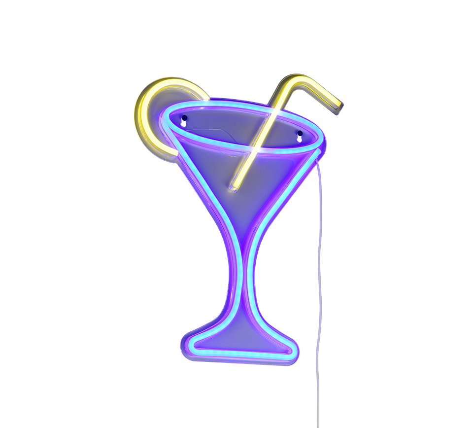 CHEERS | Wall lamp | Transparent clear | Plastic