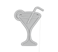 CHEERS | Wall lamp | Transparent clear | Plastic