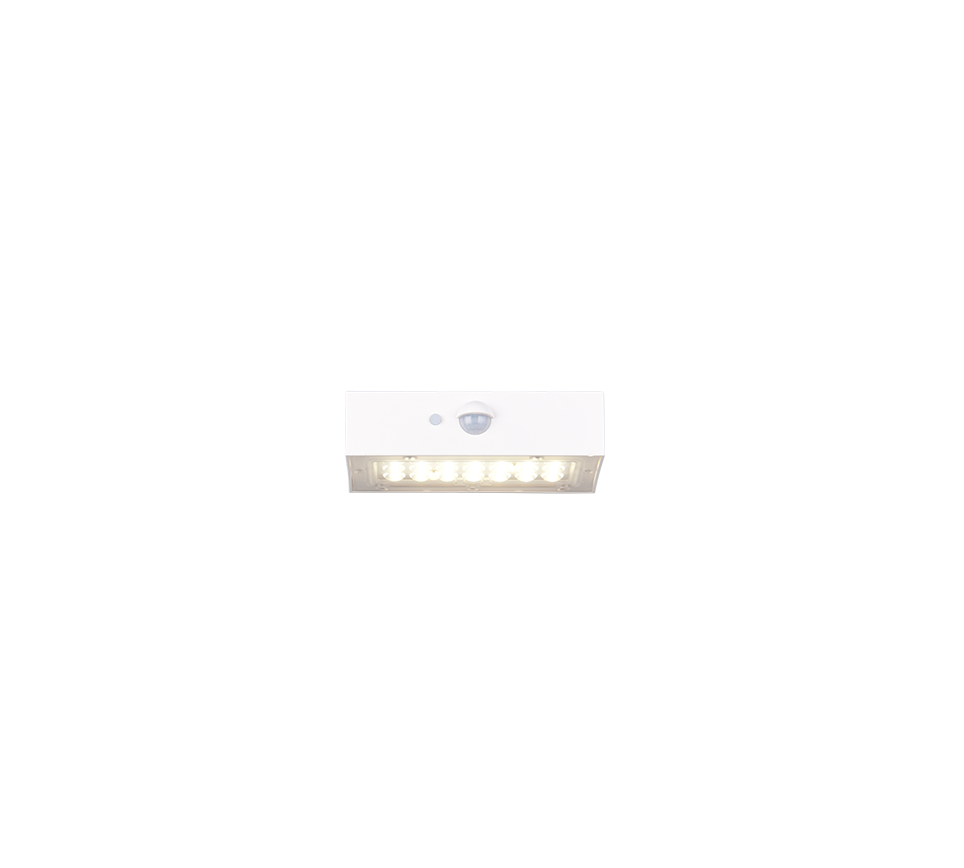 ELVAS | Wall lamp | White mat | Plastic