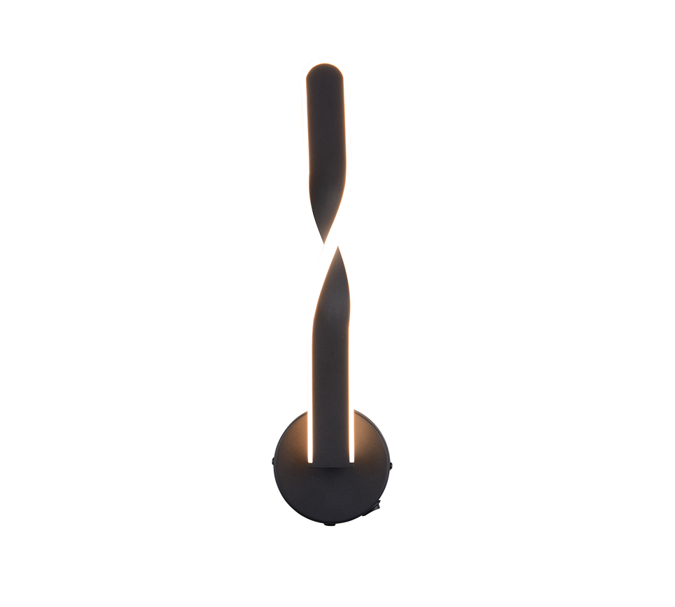 GINKO | Wall lamp | Black mat | Metal