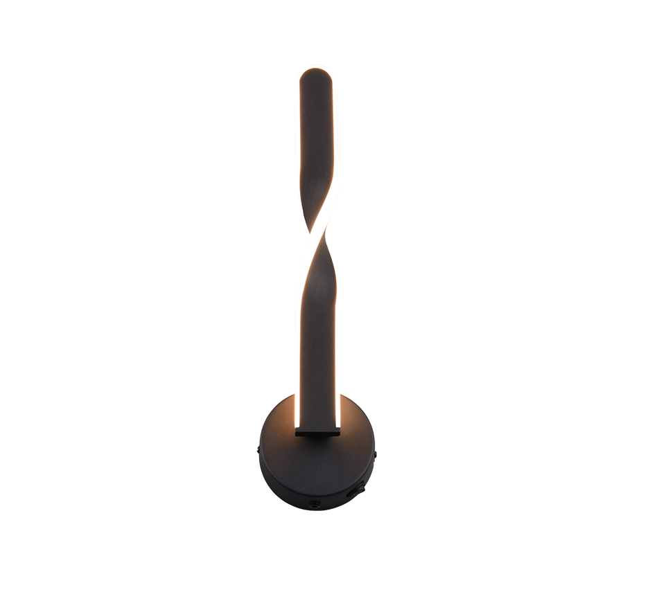 GINKO | Wall lamp | Black mat | Metal