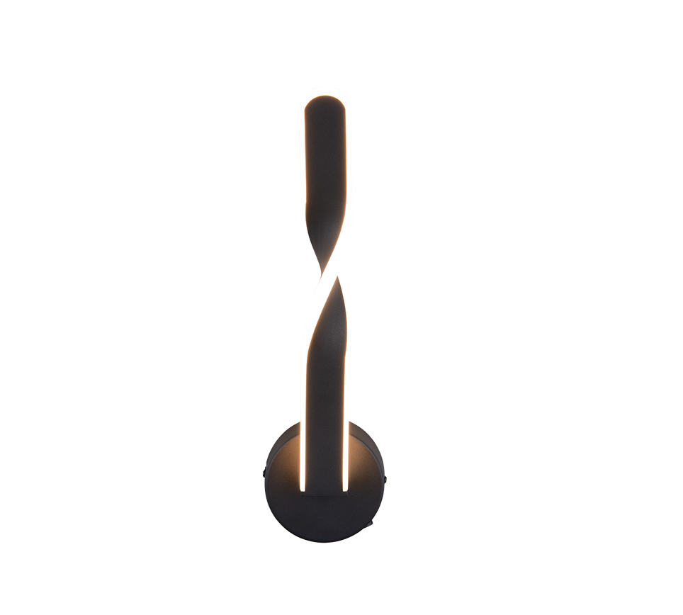 GINKO | Wall lamp | Black mat | Metal