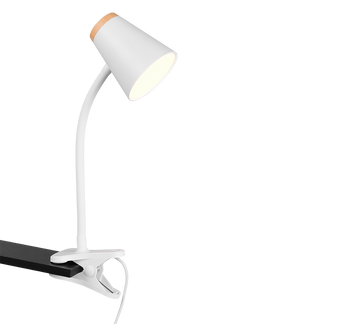 PONGO | Clamping lamp | White | Plastic