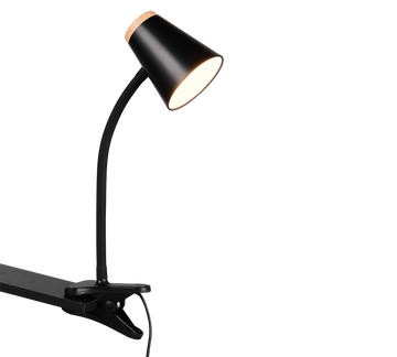PONGO | Clamping lamp | Black | Plastic