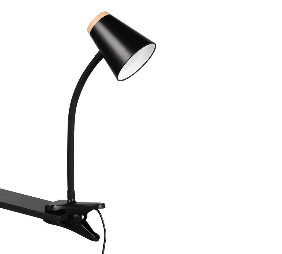 PONGO | Clamping lamp | Black | Plastic