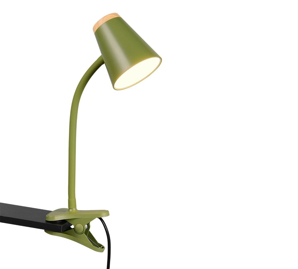 PONGO | Clamping lamp | Green | Plastic