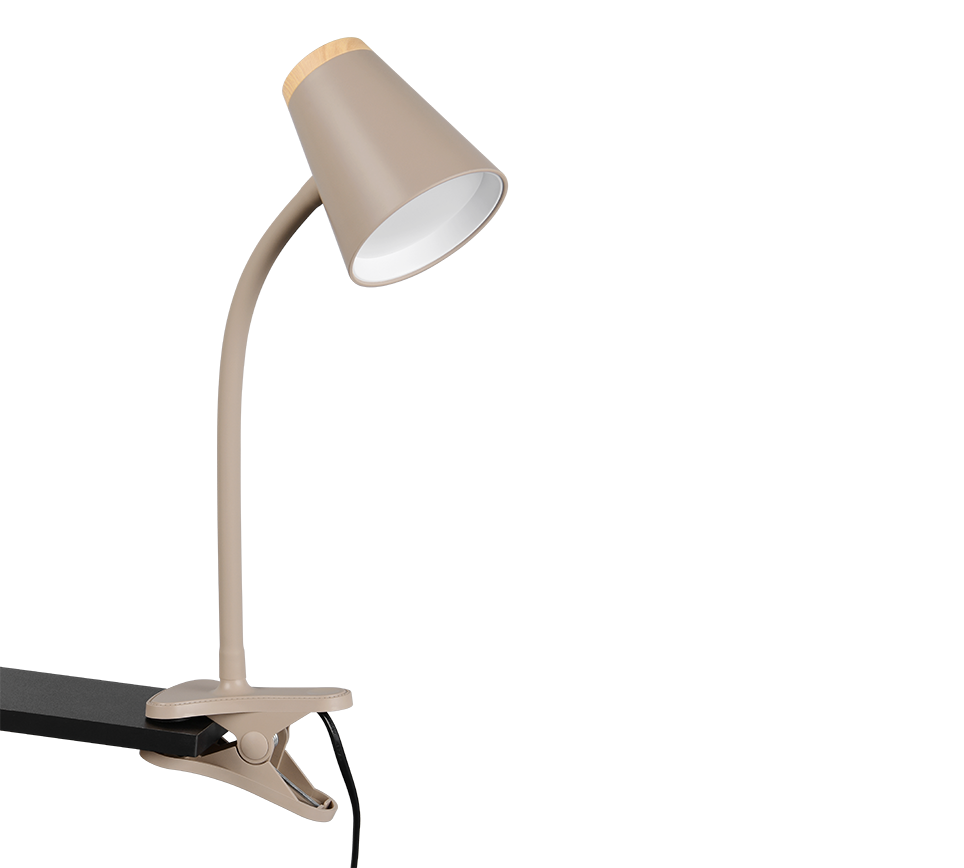 PONGO | Clamping lamp | Warm beige | Plastic