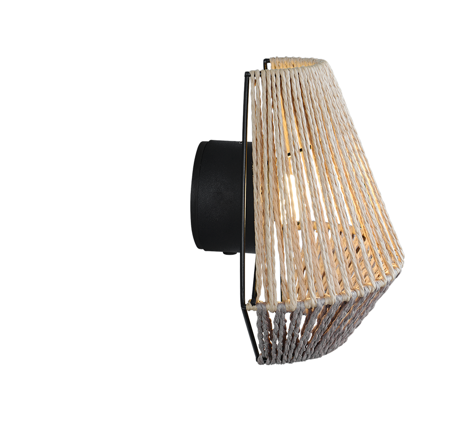 LIRA | Wall lamp | Brown | Papiergarn