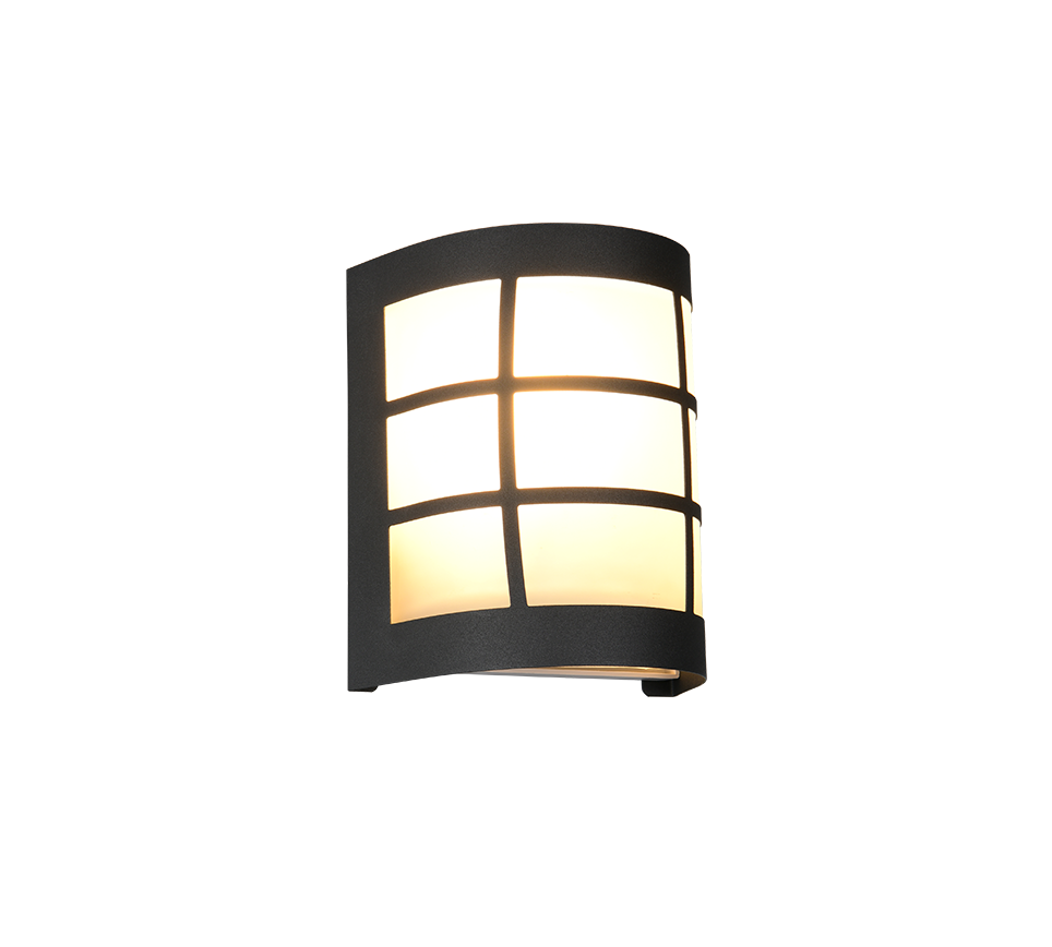 SINTRA | Wall lamp | Black mat | Stainless steel