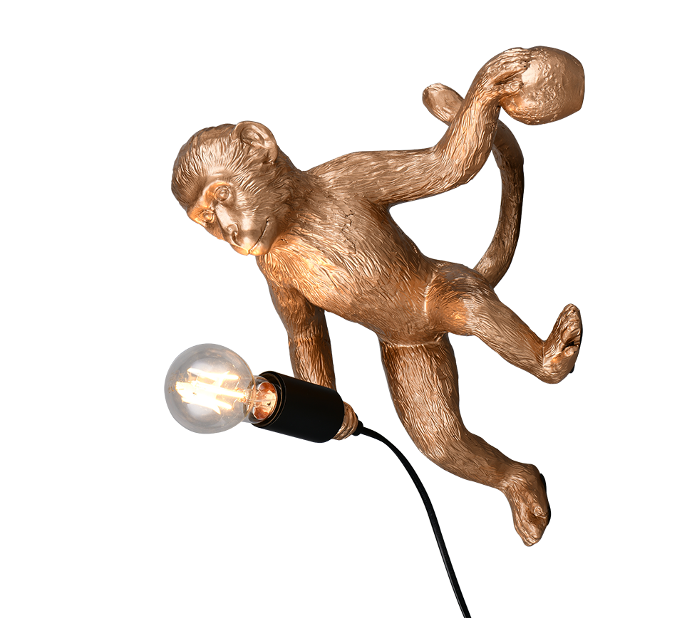 LOUY | Wall lamp | Gold | Polyresin