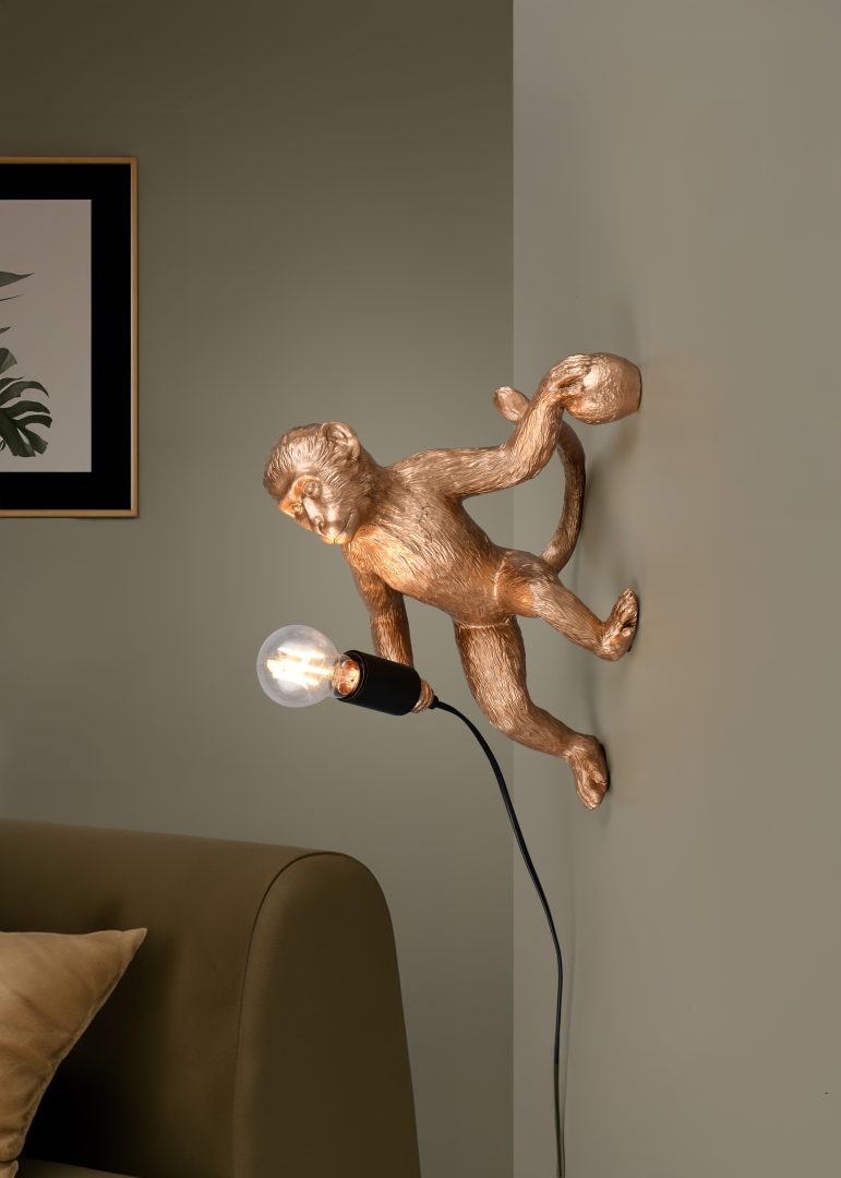 LOUY | Wall lamp | Gold | Polyresin