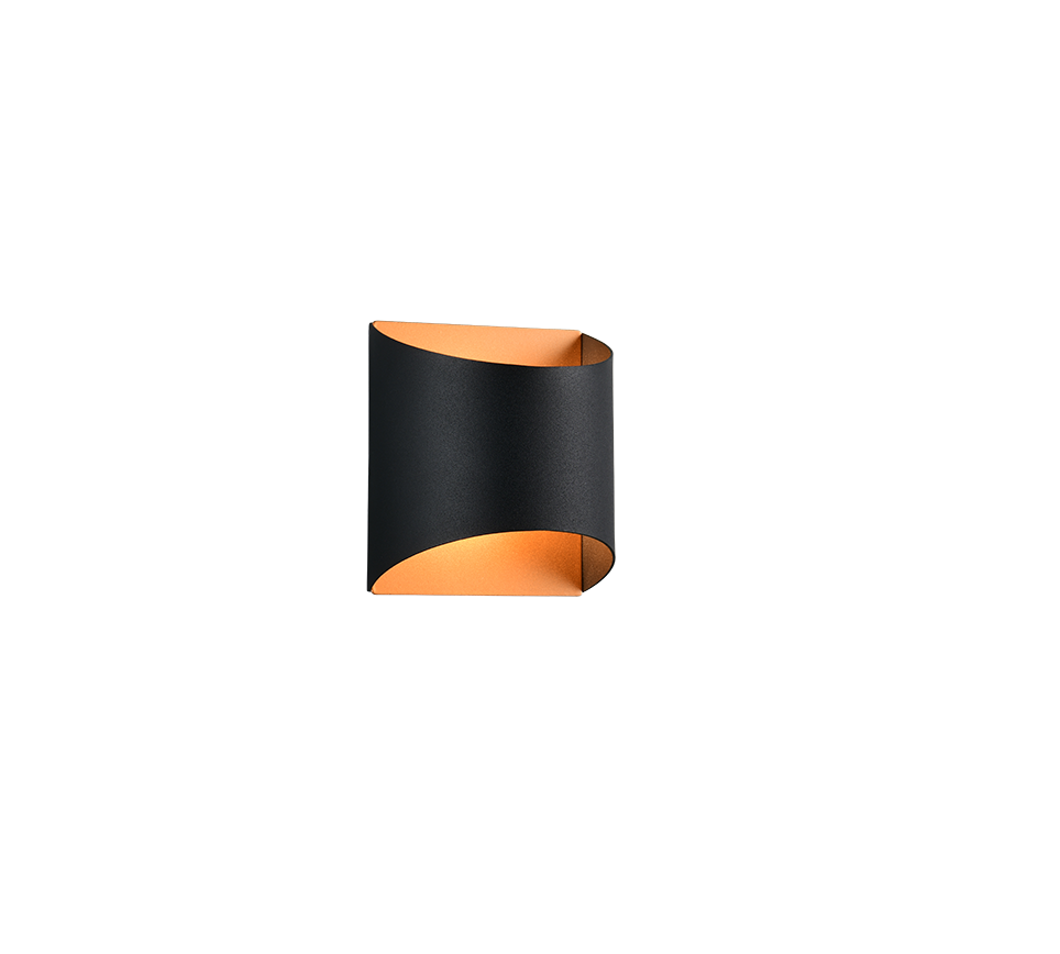 SAMDEL | Wall lamp | Schwarz-Gold | Metal