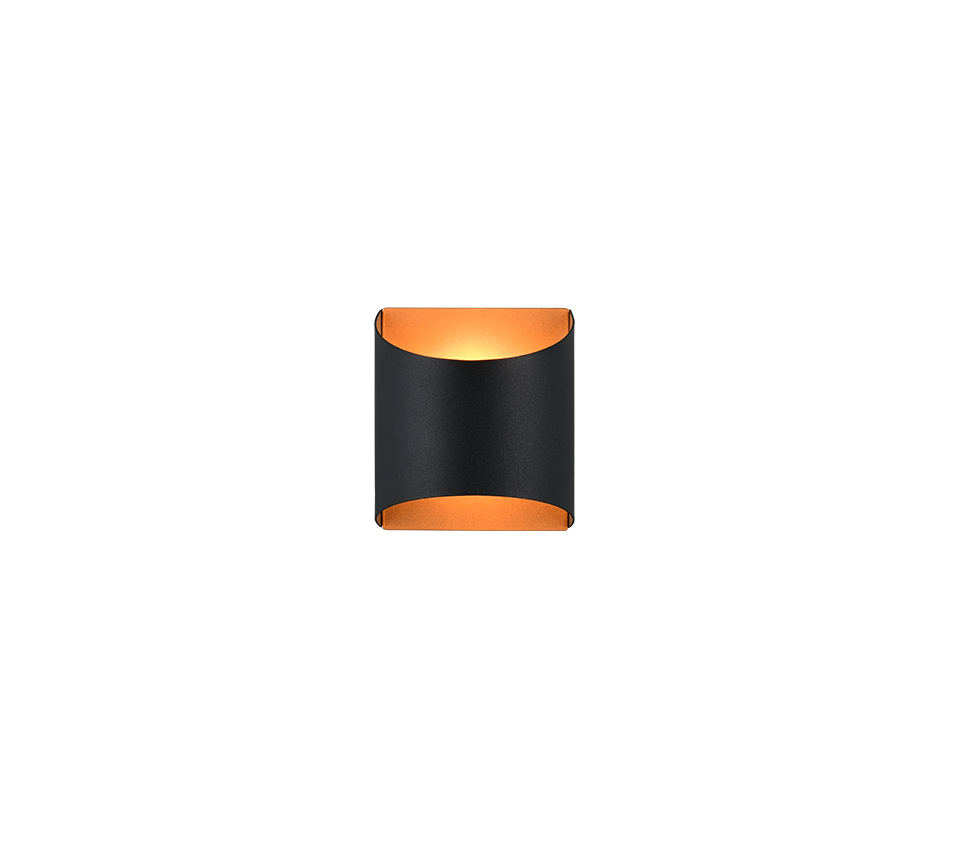 SAMDEL | Wall lamp | Schwarz-Gold | Metal
