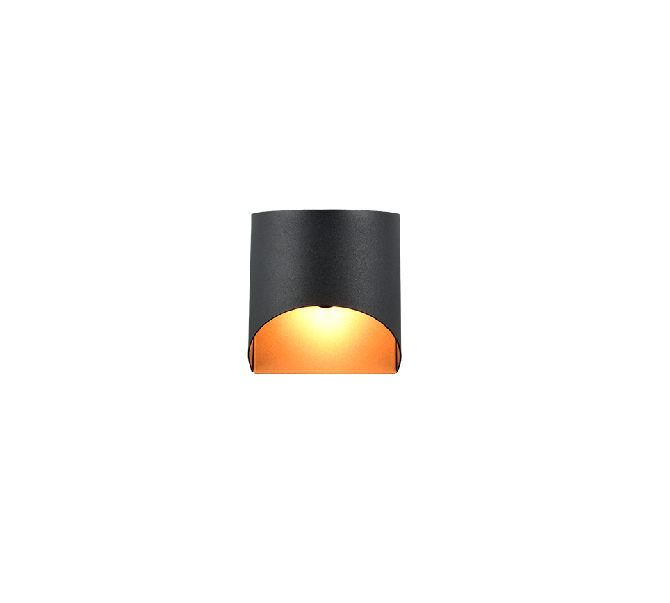 SAMDEL | Wall lamp | Schwarz-Gold | Metal