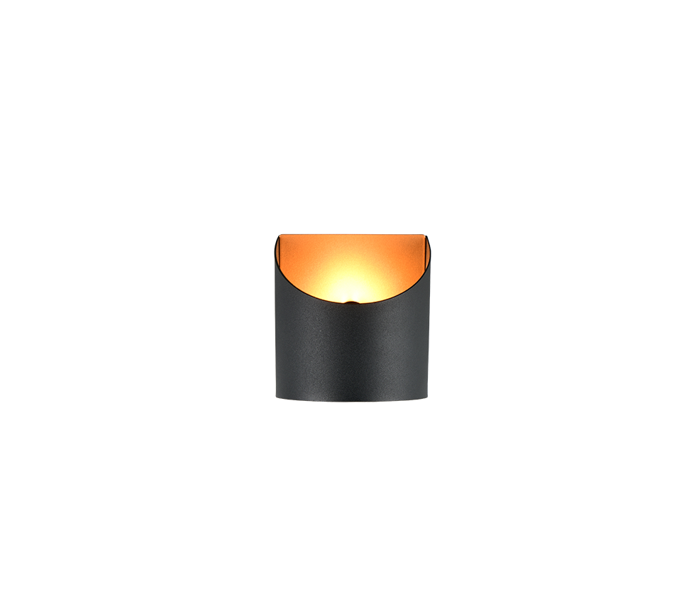 SAMDEL | Wall lamp | Schwarz-Gold | Metal