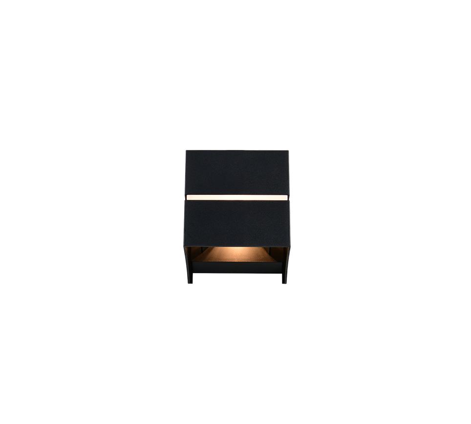 LOGRONO | Wall lamp | Black mat | Plastic