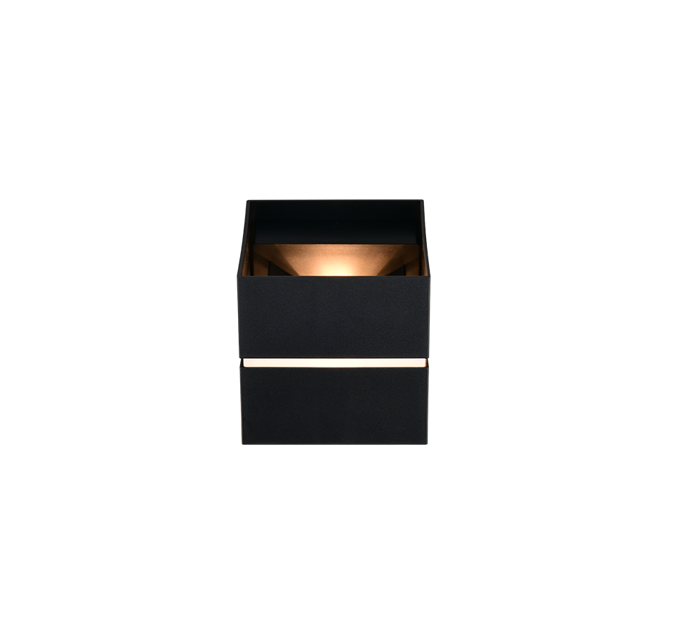 LOGRONO | Wall lamp | Black mat | Plastic