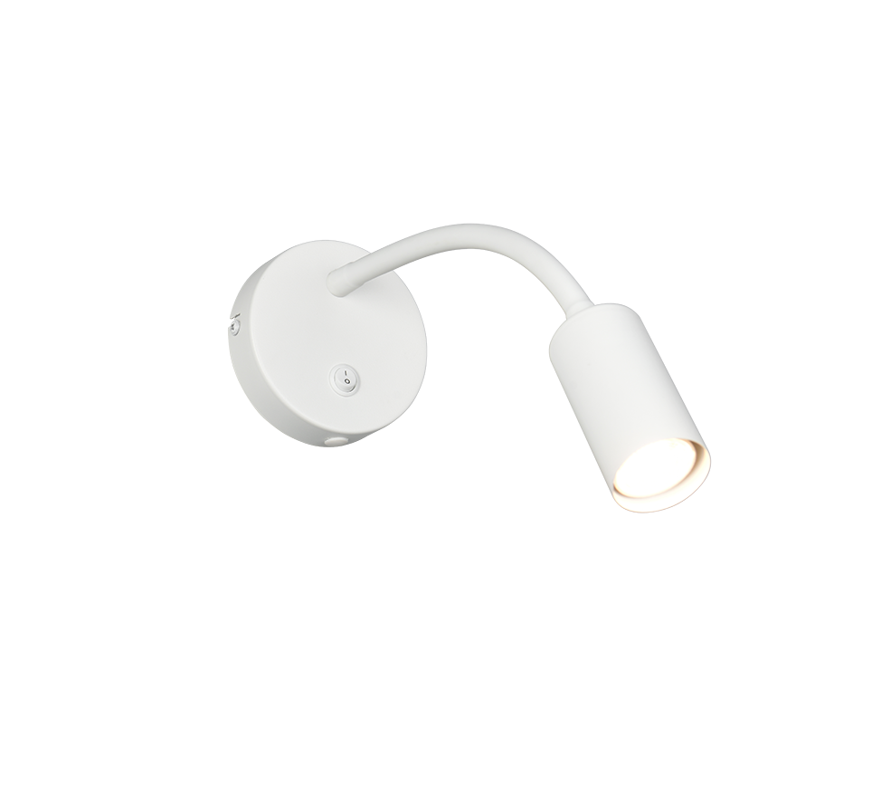 TARYN | Wall lamp | White mat | Metal