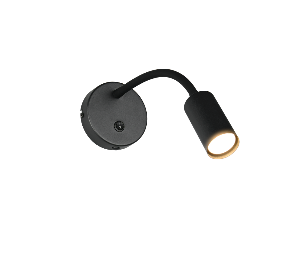 TARYN | Wall lamp | Black mat | Metal