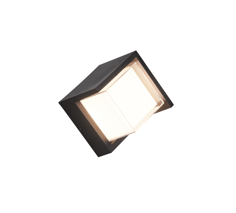 PUNO | Wall lamp | Black mat | Plastic