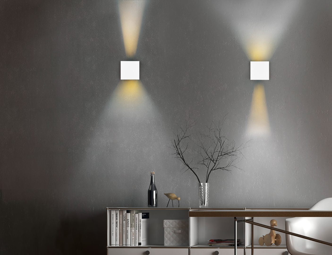 TALENT | Wall lamp | White mat | Metal