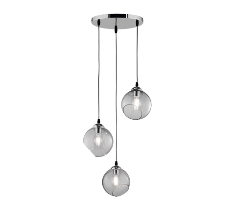 CLOONEY | Pendant | Chrome | Metal