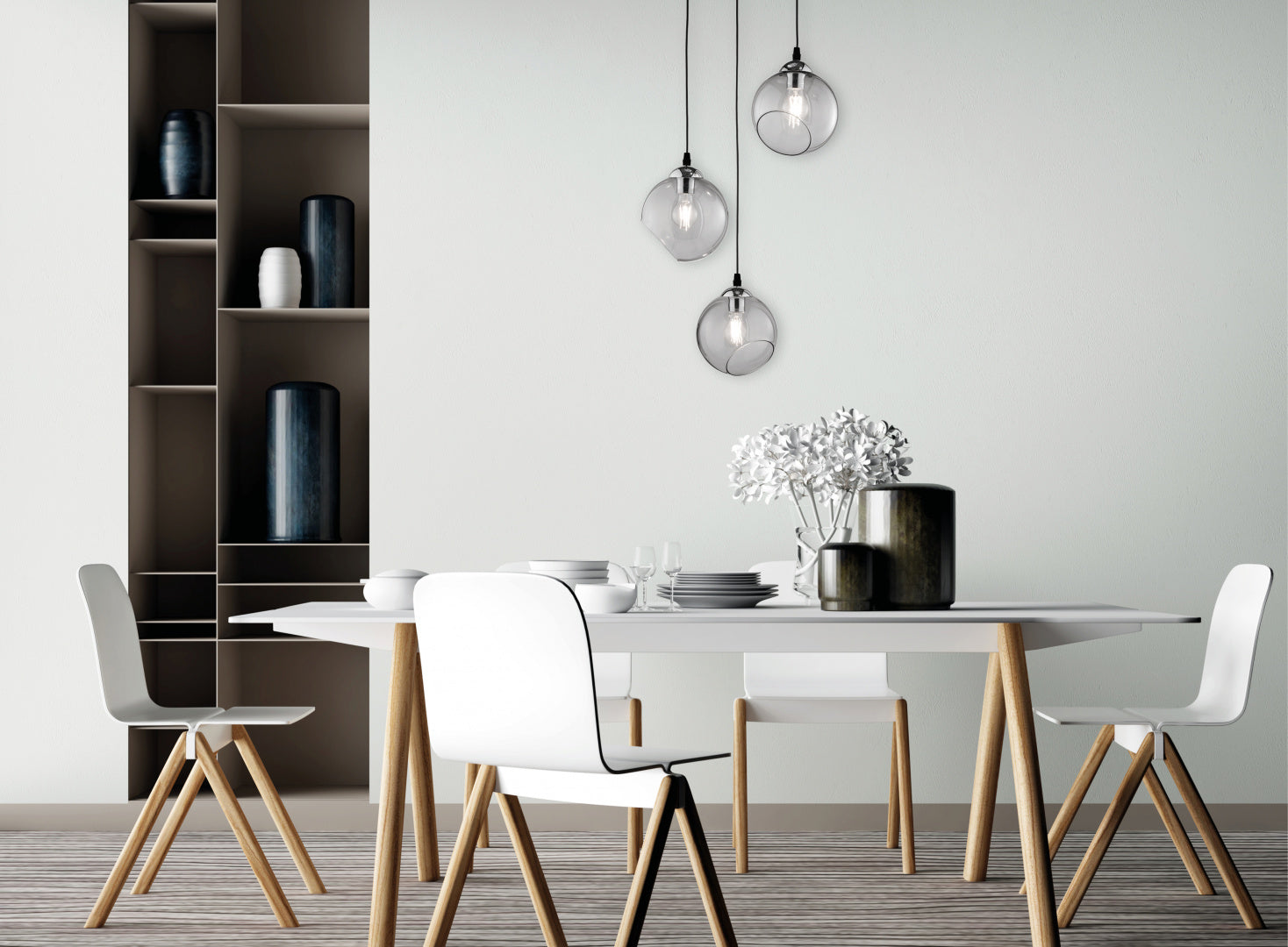 CLOONEY | Pendant | Chrome | Metal