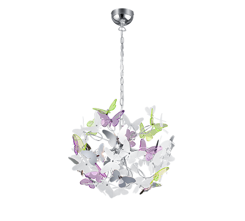 BUTTERFLY | Pendant | Chrome | Metal