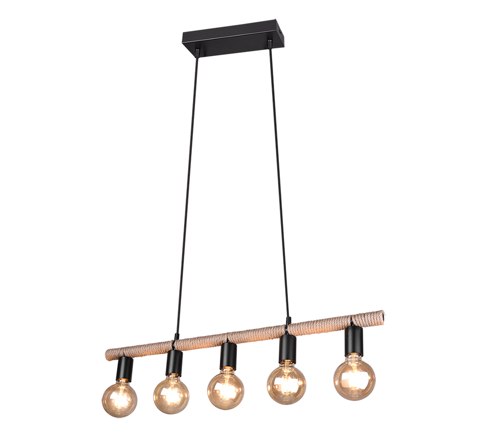 EINAR | Pendant | Black mat | Metal